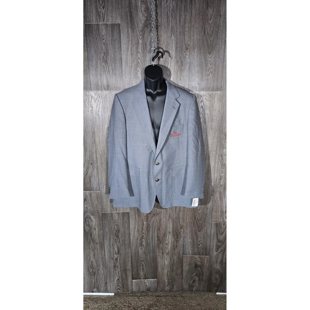 RMC Regent Blazer Old Milwaukee‎ Employee Uniform Gray Men's 44R Vintage NWT